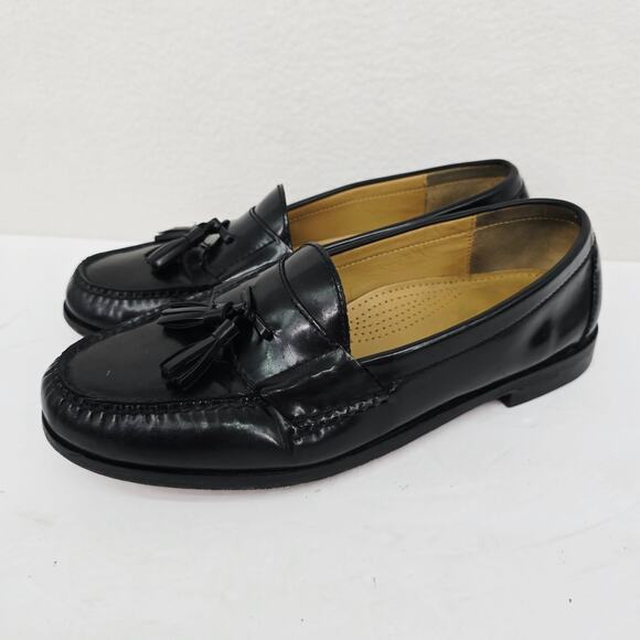 Cole Haan Men's Tassel Loafers Cherry Brown 9 - Picture 2 of 9